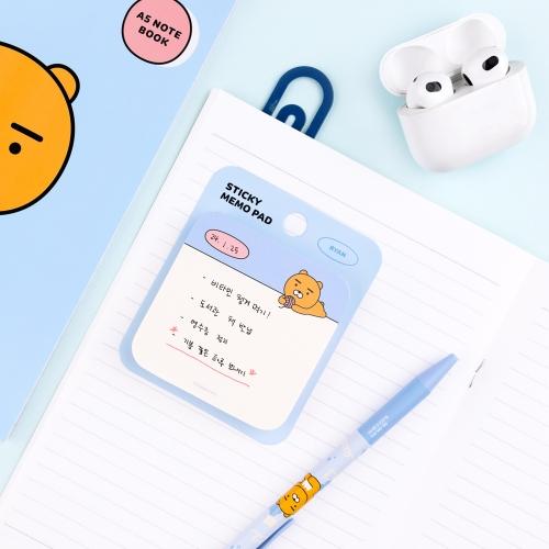 カ카오フレンズ カカオ ラウンド 付箋 ライアン 1個入り