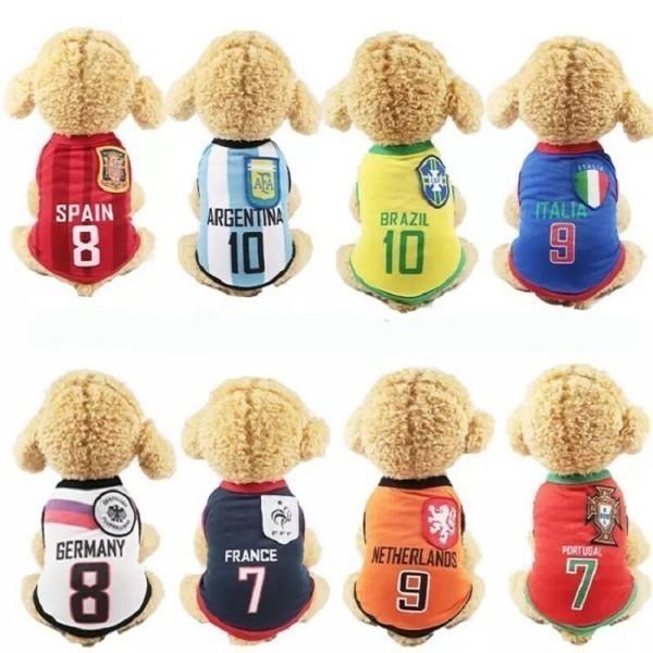 boldog ボル독 犬 猫 タンクトップ Tシャツ 夏服 中型犬 大型犬 サッカーユニフォーム XS-6XL