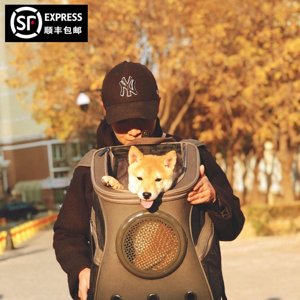 猫 犬用 ペットキャリー スリングバッグ リュック ポータブルキャリー 散歩用 愛犬 同伴犬 透明 機内持ち込み 自転車