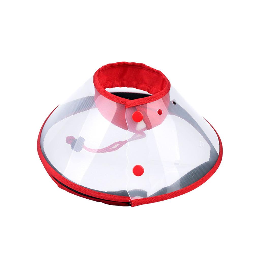 犬 酸素 猫 酸素マスク コーン型エリザベスカラー 透明 1個 大型 基本サイズ