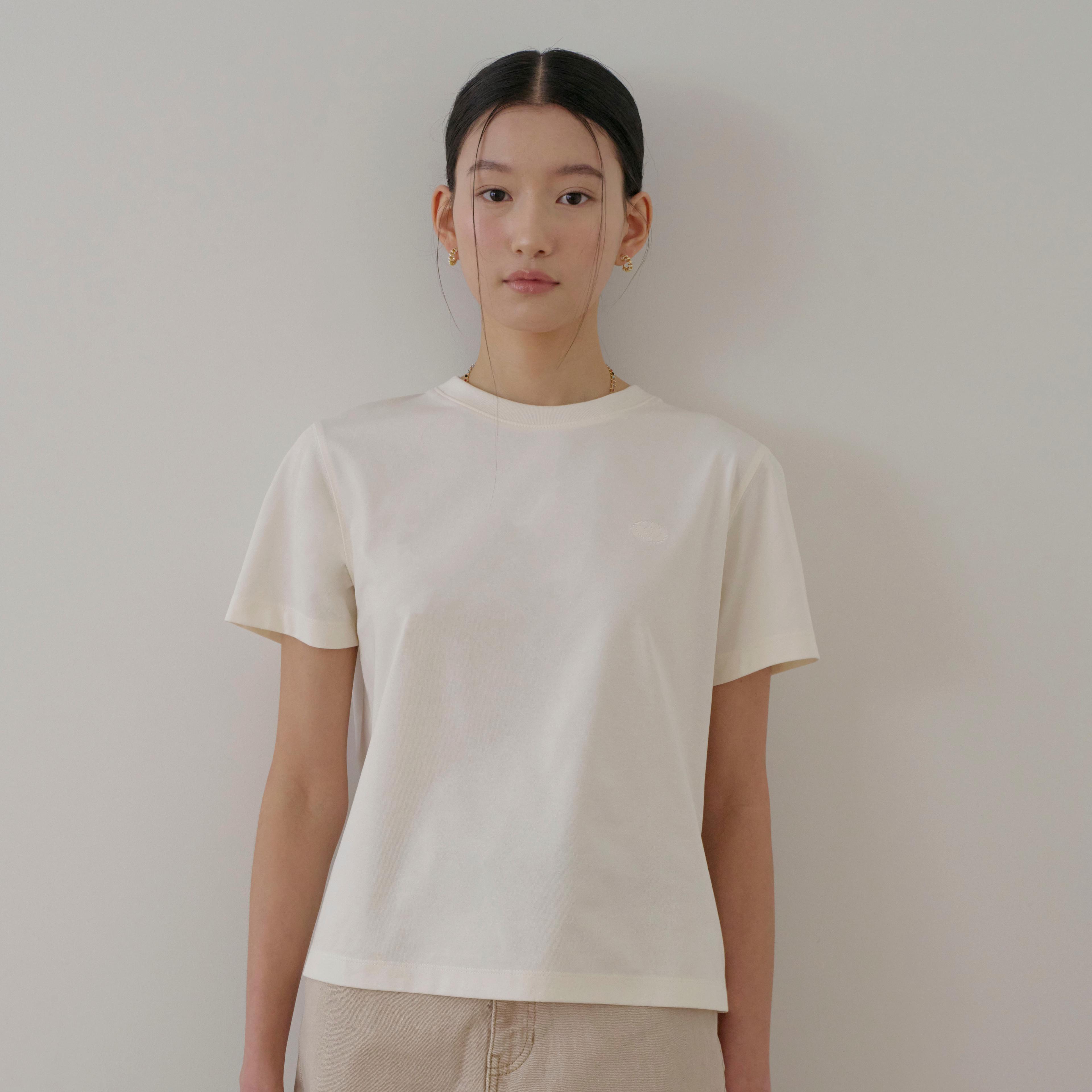 プロジェクトエム レディース アイスクール ソロナ 刺繍半袖Tシャツ_EPF2TR2301