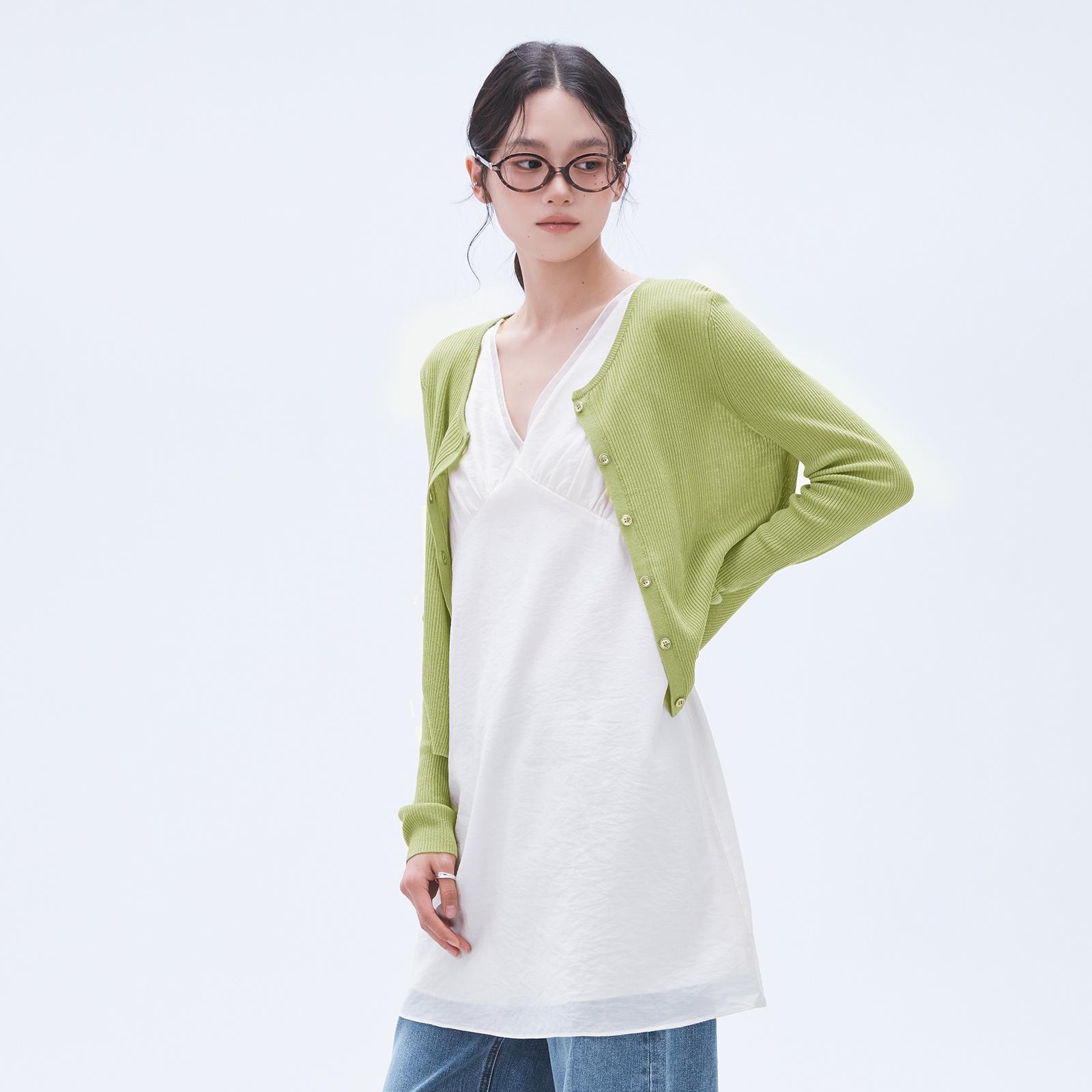 MIso Vネック レイヤード ワンピース MIWOWG401B