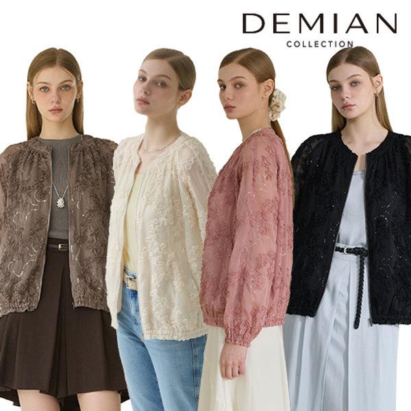 DEMIAN DEMIAN 가든 시퀸 Sheer ジャケット
