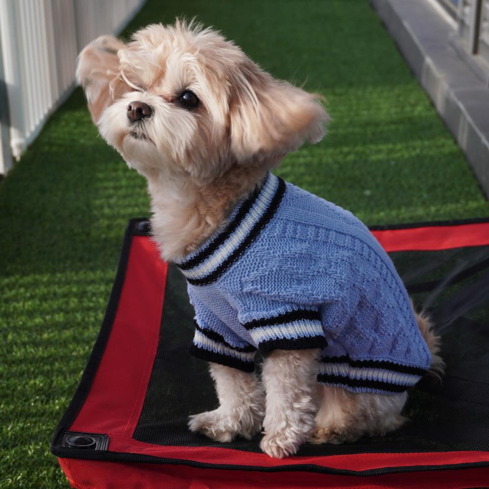 マルチーズプードル服 犬 春 ケーブルニット 中型 애견 カーディガン ペアルック