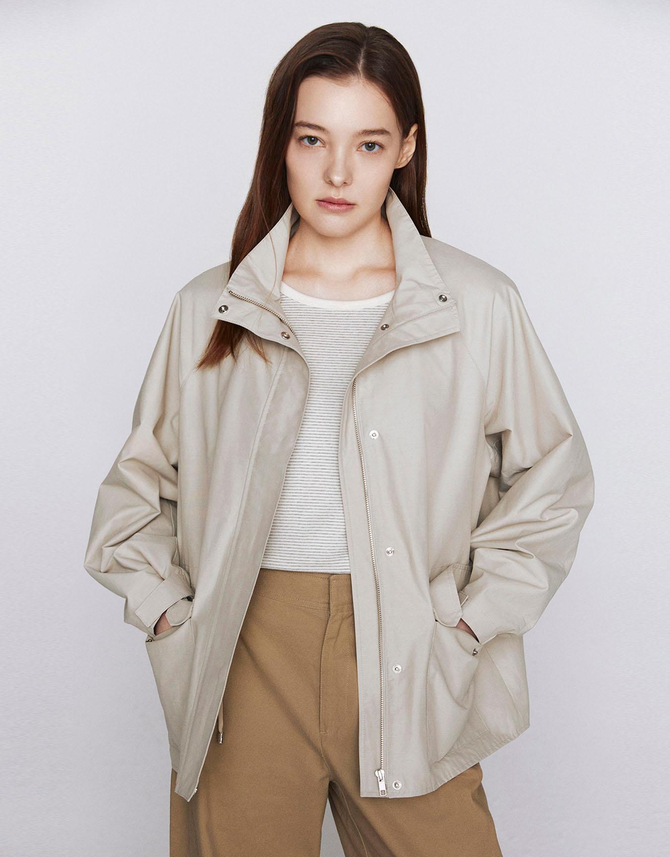 GIORDANO (지오다노) NEW レディース ハイネック ミドル丈ジャケット 376506