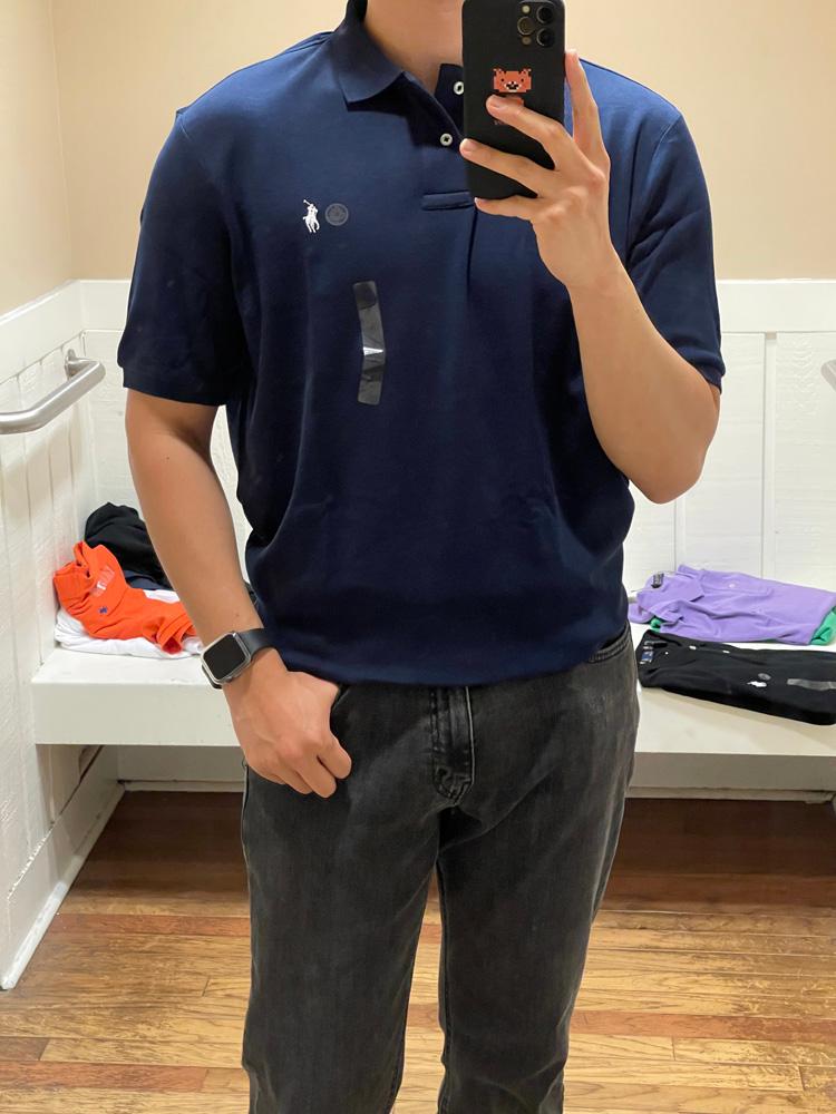 Polo Ralph Lauren メンズ 無地ポニー ソフトタッチ 半袖ポロシャツ 多色 710565916