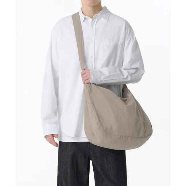 MUSINSA STANDARD クリンクル ペドラー バッグ グレイッシュ 1681769