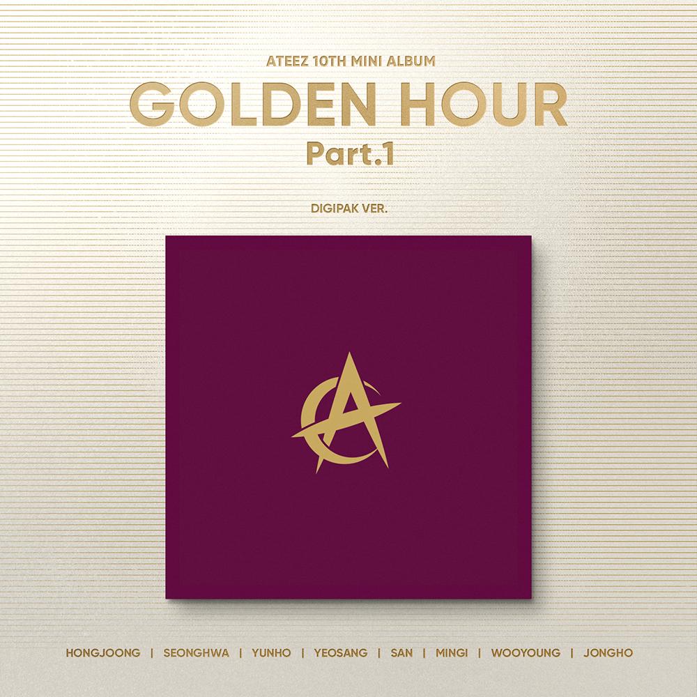 세트 앨범 8종 ATEEZ 10th Mini Album GOLDEN HOUR Digipak VER