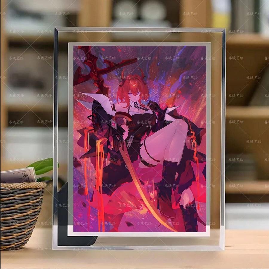 アークナイツ エンドフィールド レバテイン スカディ クリスタル イラスト額装 굿즈 プレゼント 7 レバテイン 10