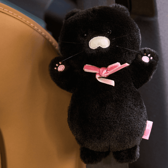 カカオフレンズ チュンシク 車載シートベルトカバー ブラックチュン チュンシク 新車祝い 車デコ