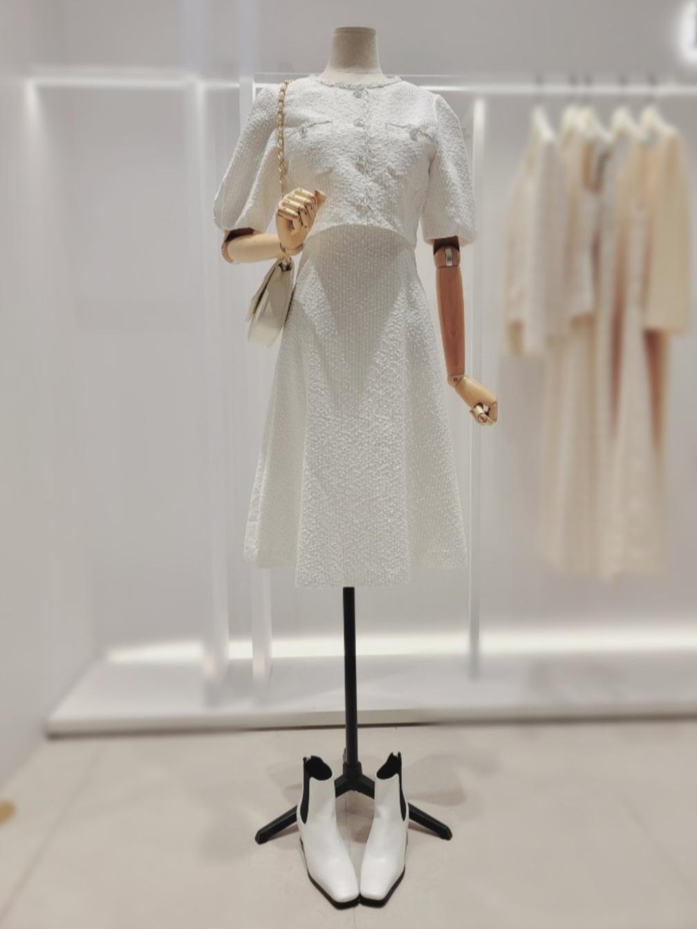 IT MICHAA ツーインワン ツイード ワンピース