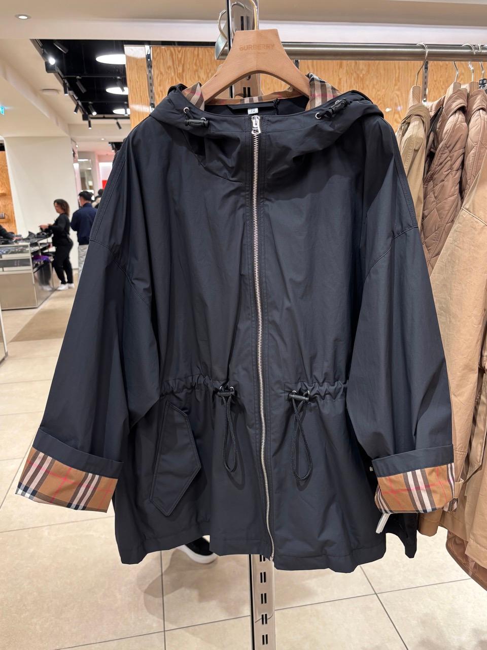 バーバリー BIRLEY ドローストリング レディース ウィンドブレーカー フード ジャケット 81072151 80922371