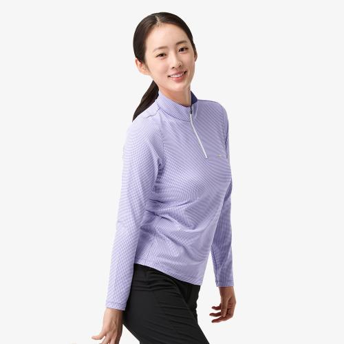 [프로월드컵] PWX Q125-3201-02 レディース チェック ジップアップTシャツ 5018334498