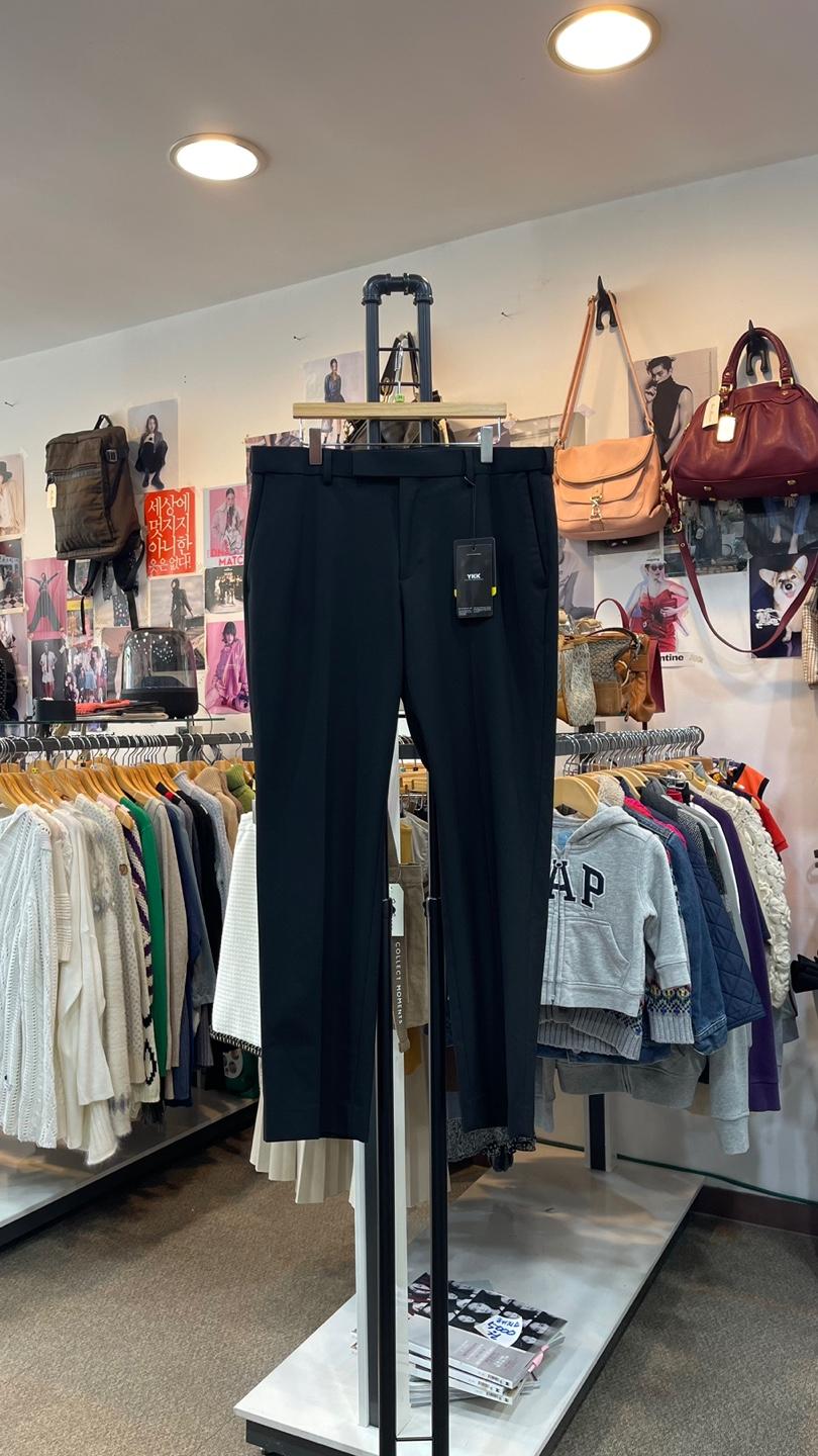 (新品) musinsa standard テーパード隠しバンディングクロップスラックス 34