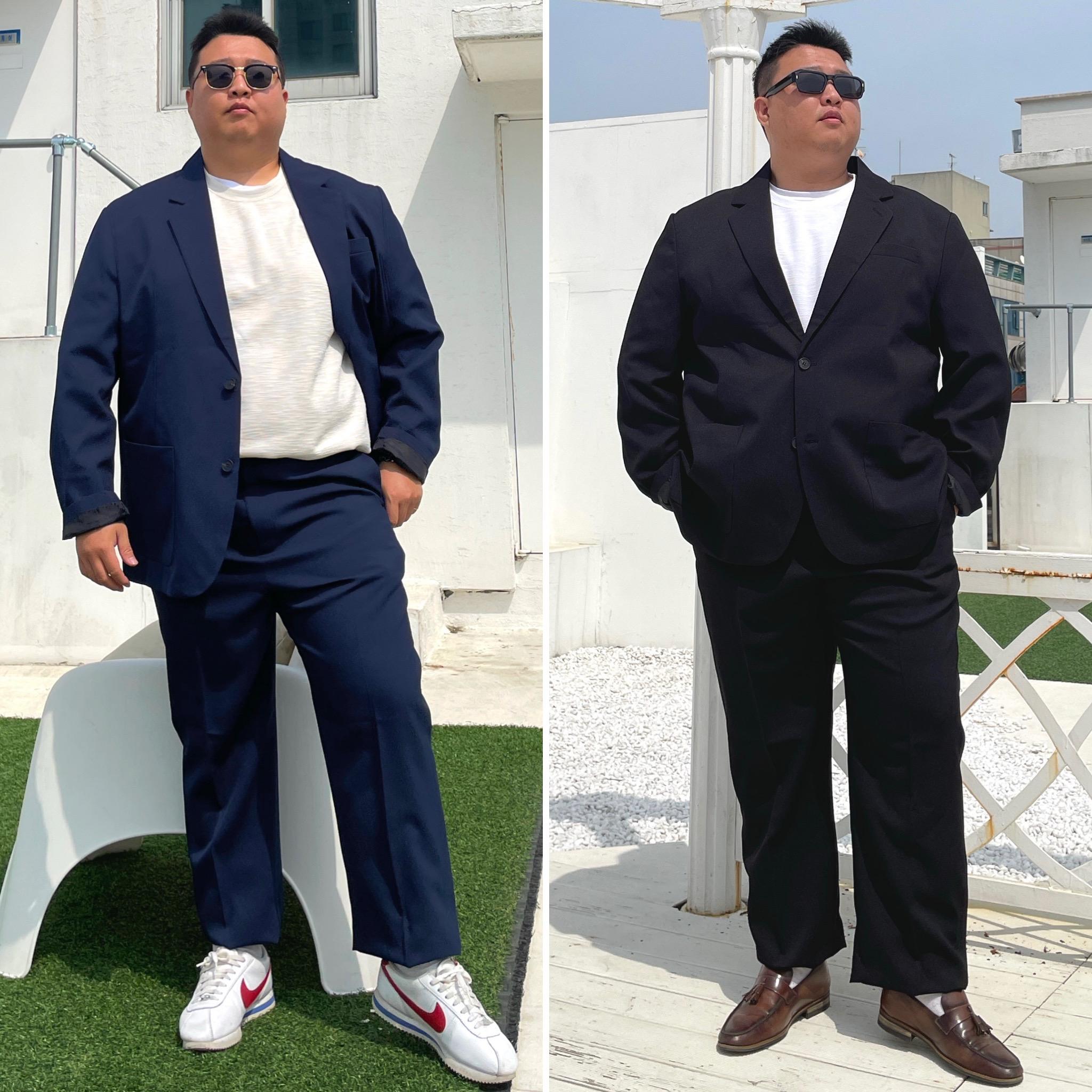 メンズ ビッグサイズ スーツ セット バンガード生地 L-6XL(100-130)