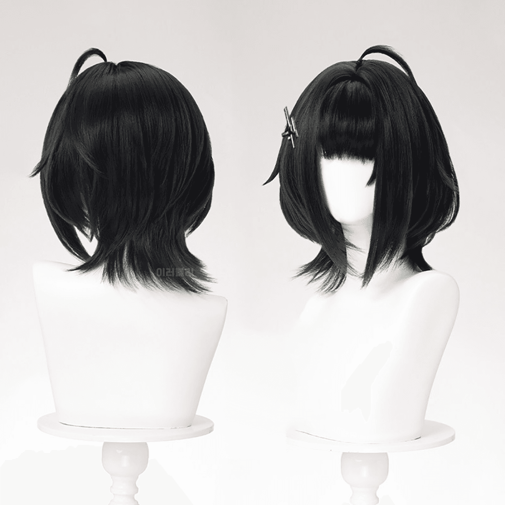 명일방주 엔드필드 女 관리자 코스프레 가발 고열사 1번 블랙