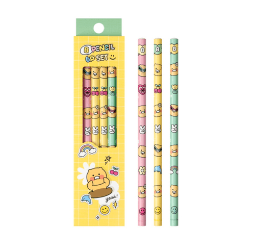 カカオフレンズ Say Cheese チュンシギ 鉛筆セット B, 6個