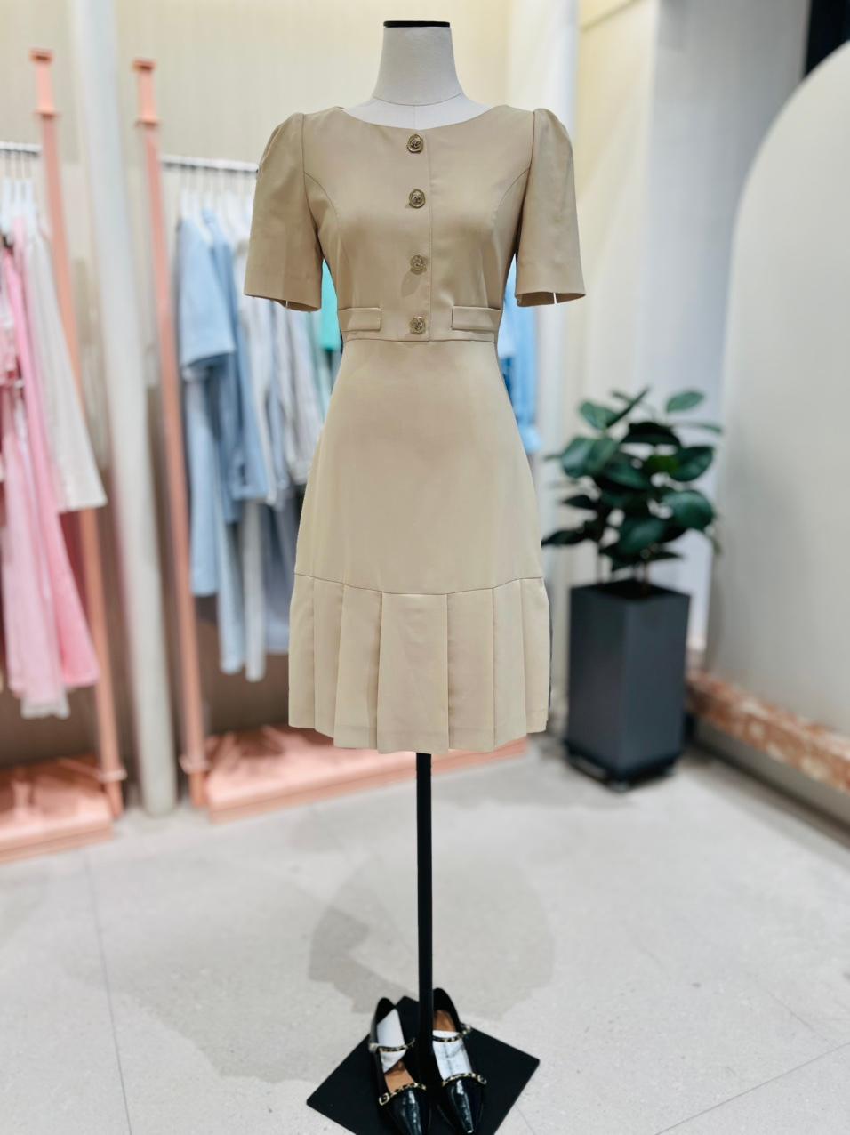 IT MICHAA テクスチャーブロック プリーツ ワンピース ITN5BOP560