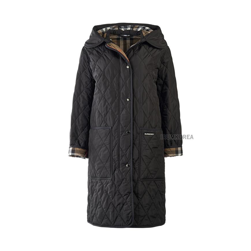 Burberry PARKGATE キルティング ロング フーデッド ジャケット 80842091
