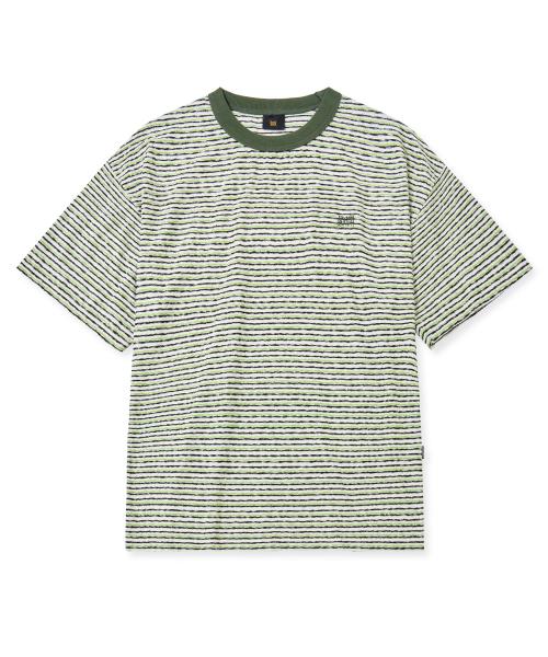 [BROWNBROWN] TAG TERRY TEE - GREEN BKMMST011GN