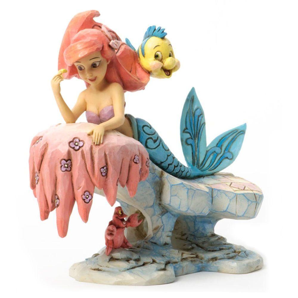 에네스코 인어공주 피규어 18cm 캐릭터 장식모형 바위 위