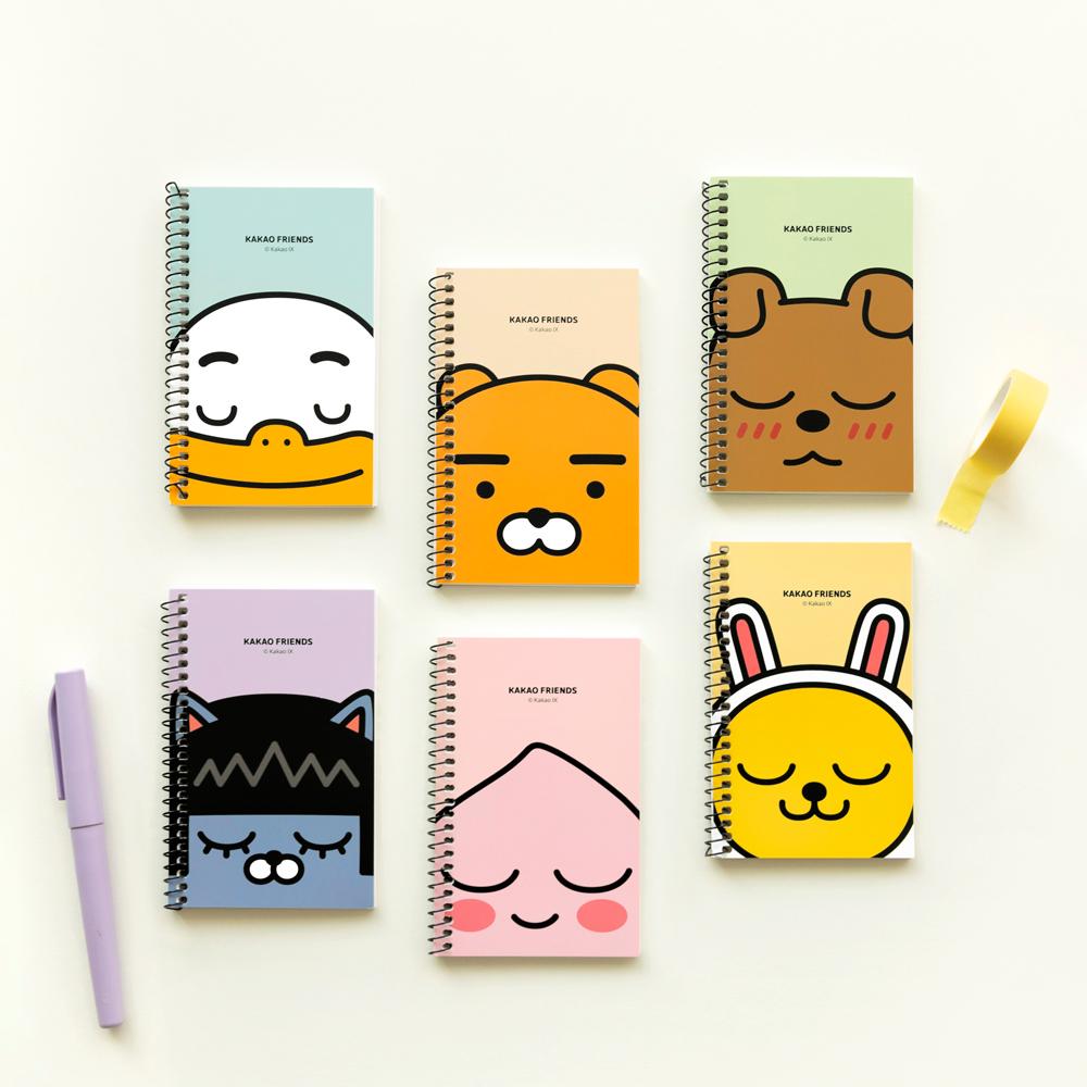 아이콘스 카카오프렌즈 원링 좌철 수첩 1개