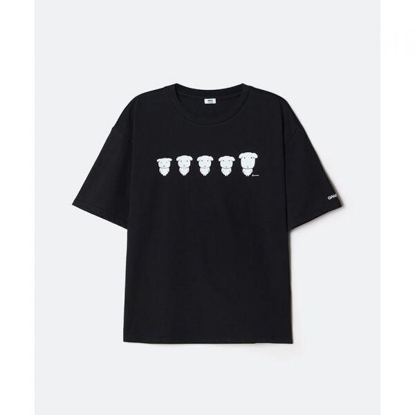 SPAO GANADI 半袖Tシャツ ブラック SPRLG25U09
