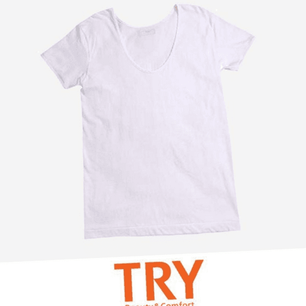 ラウンド デイリー レディース コットン トップス Tシャツ 半袖 基本 レディースインナー