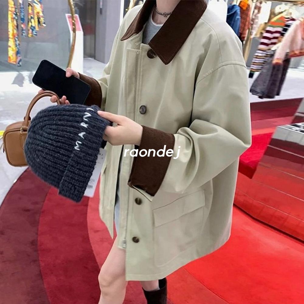 (당) 디코르 オブリック カラー 配色 ワーク ジャケット