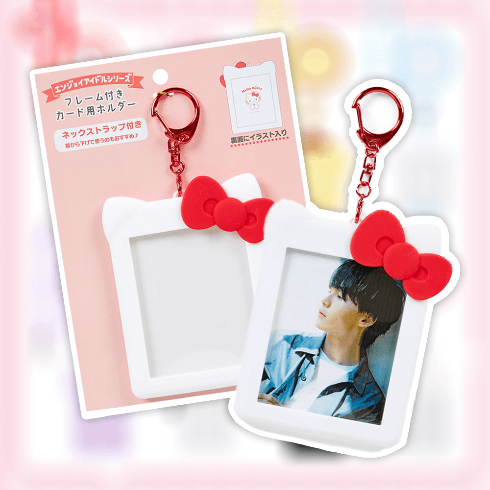 산리오 엔조이 아이돌 시리즈 스트랩 프레임 포토카드 키홀더 헬로 키티