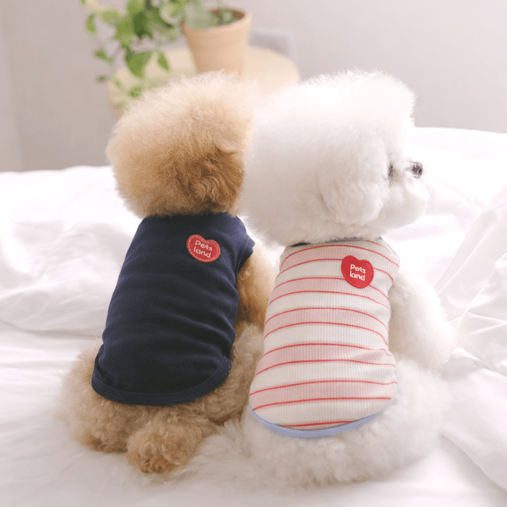 [1+1] 犬服 部屋着 Tシャツ デイリーハート