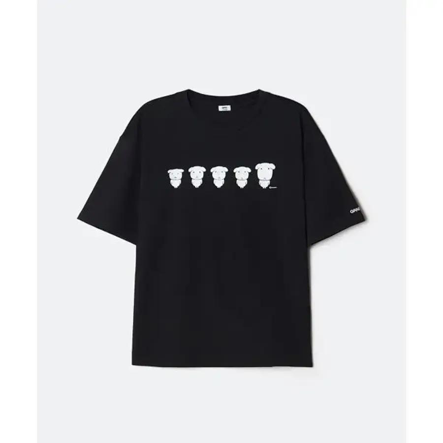 SPAO ガナディ Tシャツ（半袖）BLACK SPRLG25U09 国内店舗