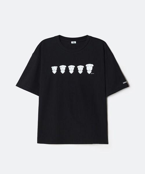 SPAO ガナディ Tシャツ（半袖）BLACK SPRLG25U09 国内店舗