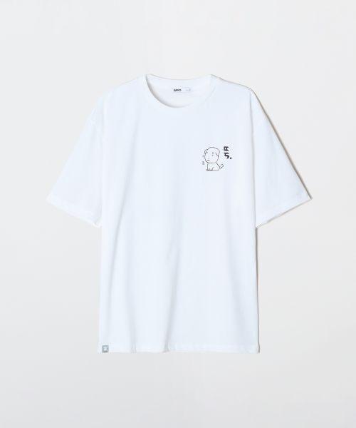 SPAO 가나디半袖Tシャツ GRAPHIC WHITE SPRLG25U09 国内店舗