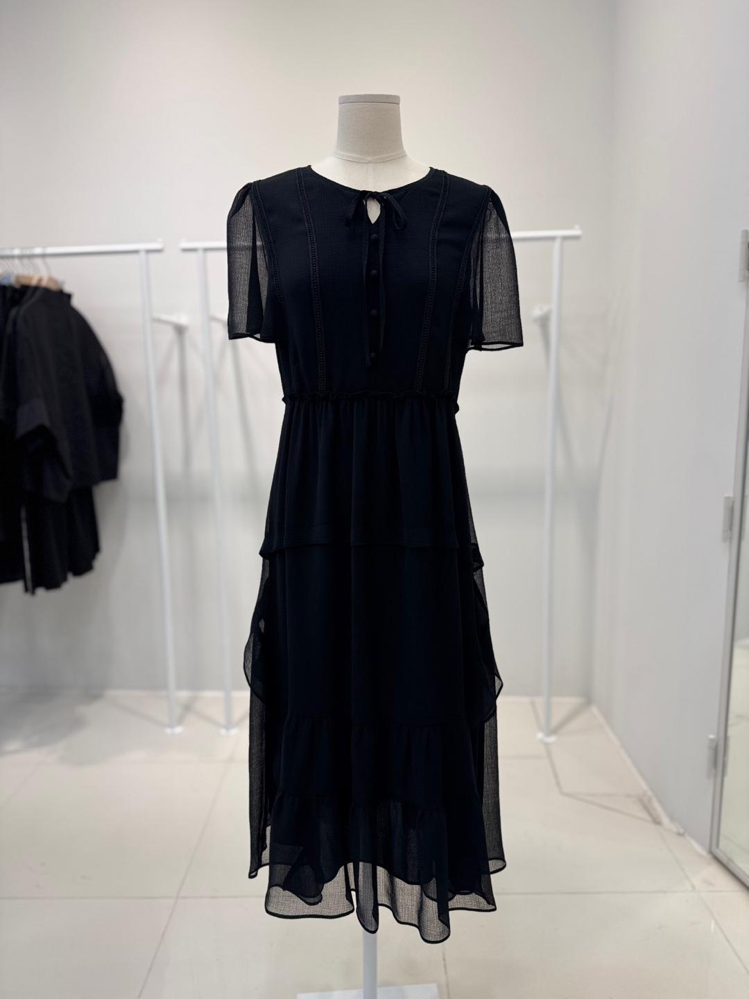 베스띠벨리 셔링 타이 원피스 BKOAF2552