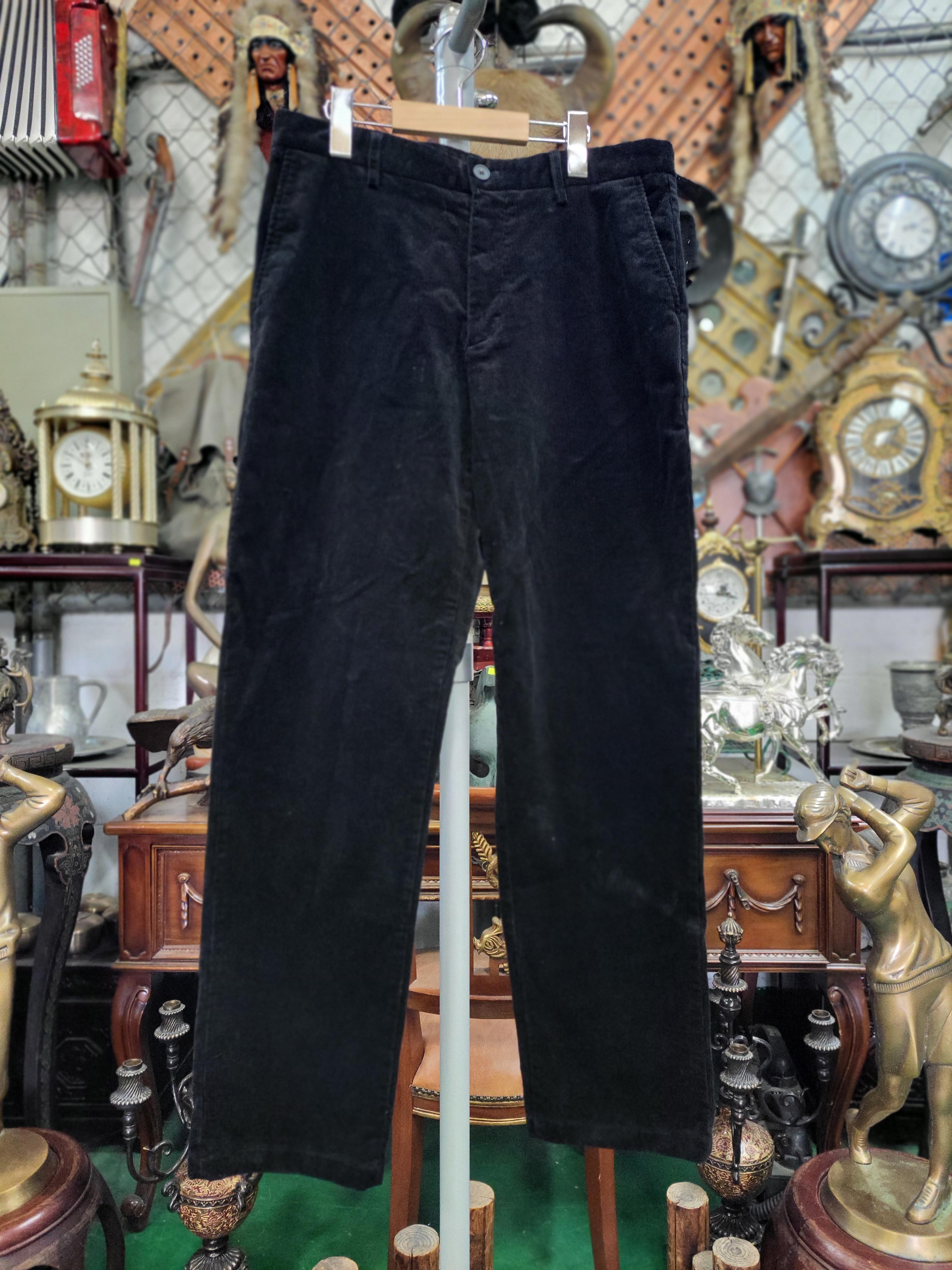 [무신사스탠다드] 블랙 골덴 바지 32