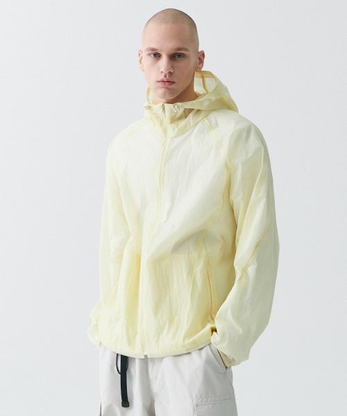 [무신사 스탠다드] [시티 레저] 시어 윈드브레이커 재킷 [레몬] MMDJJ5Z02-LN