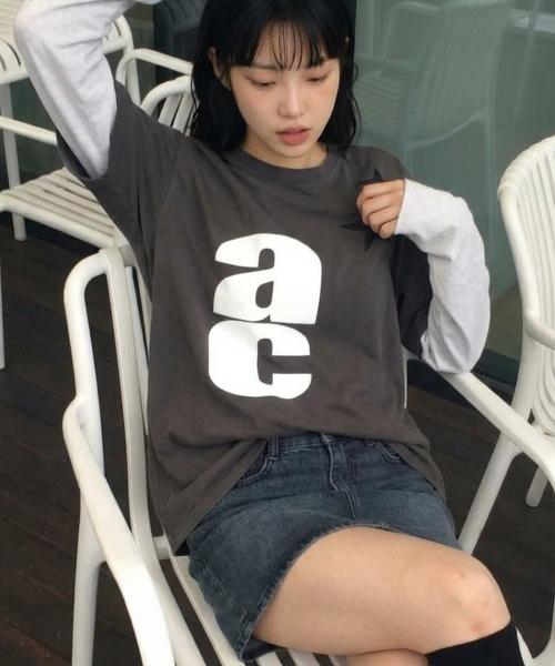 [칙스] 올크랙트 반팔 레이어드 롱슬리브 브라운 5016012019