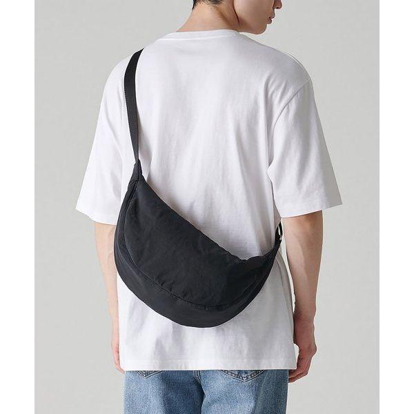 무신사스탠다드 크링클 미니 호보 크로스 백 블랙