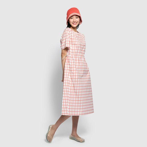 JAJU 자주 レディス 四角々 ストリングワンピース ライト