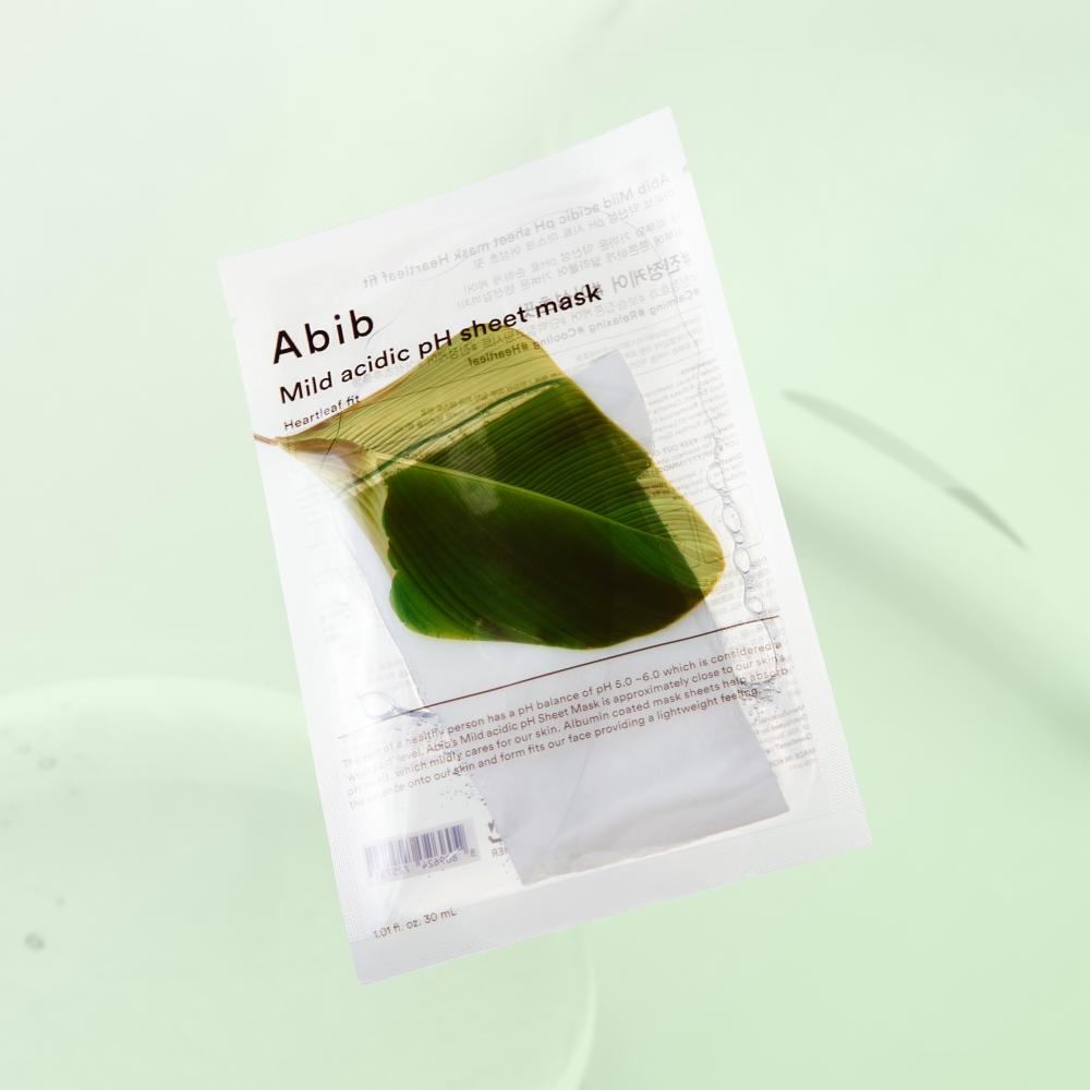 Abib 低刺激pHシートマスク ドクダミフィット 30ml 1枚, 1個