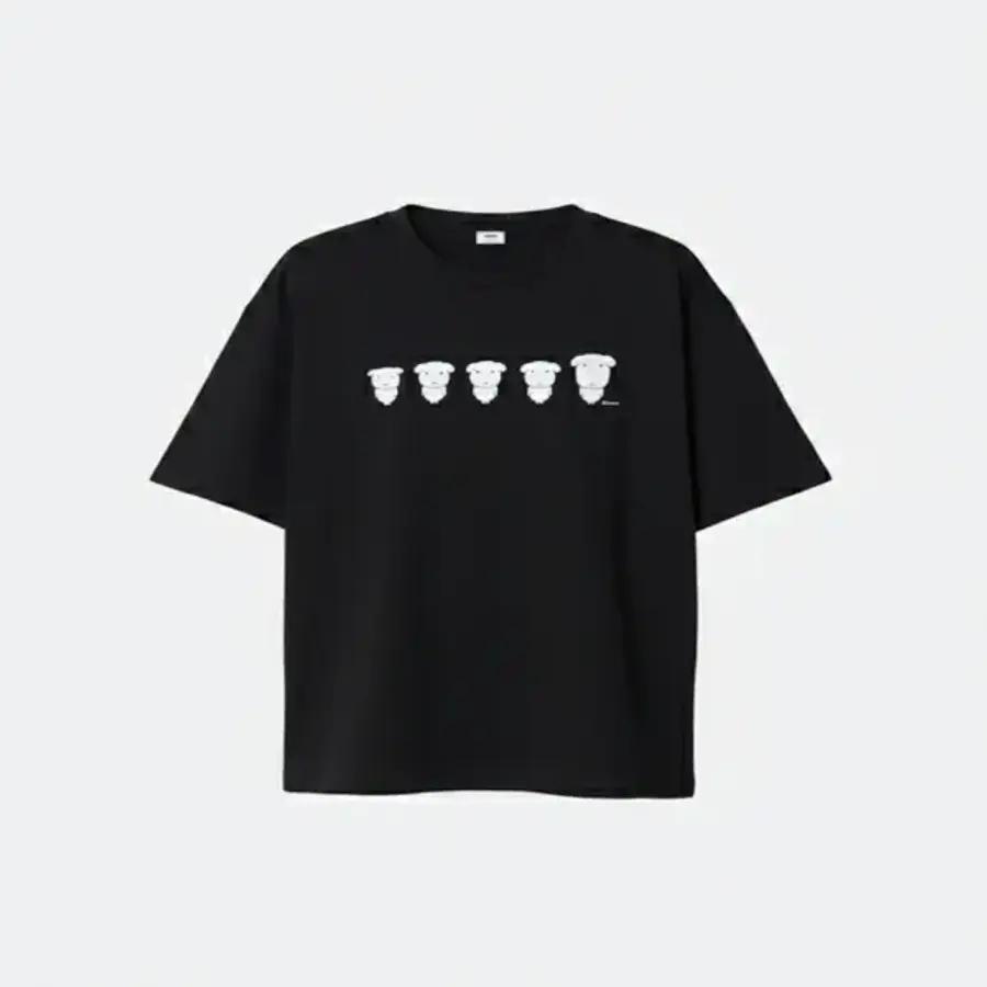 SPAO GANADI Tシャツ BLACK SPRLG25U09 国内店舗