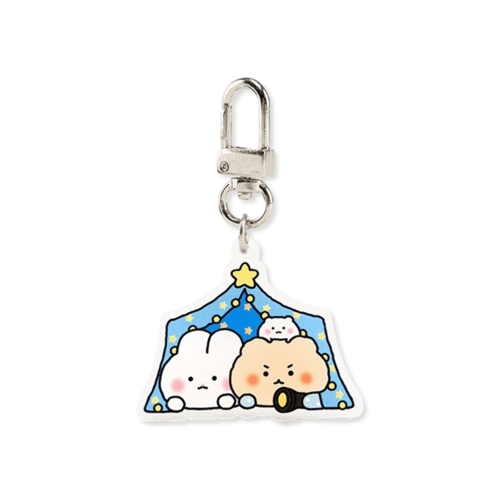 망그러진곰 グッズ アジトテント Mang Ggom かわいい ミニ アクリル キーリング
