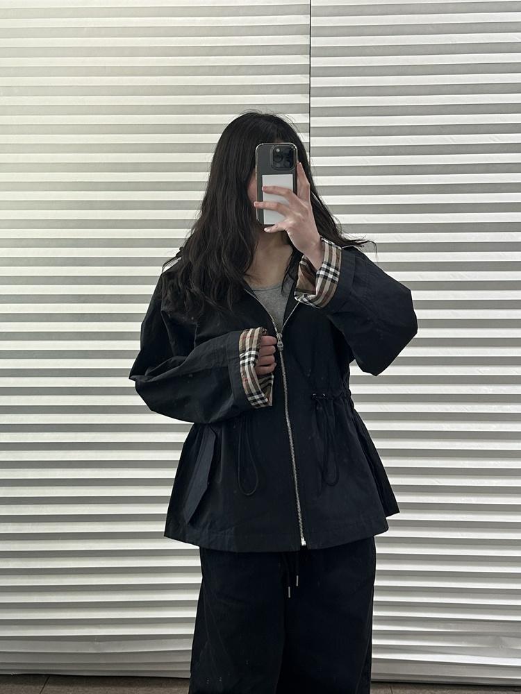[イギリスアウトレット/関税消費税込み] BURBERRY MEDLEY フーデッドジャケット BLACK 81191491 81222481