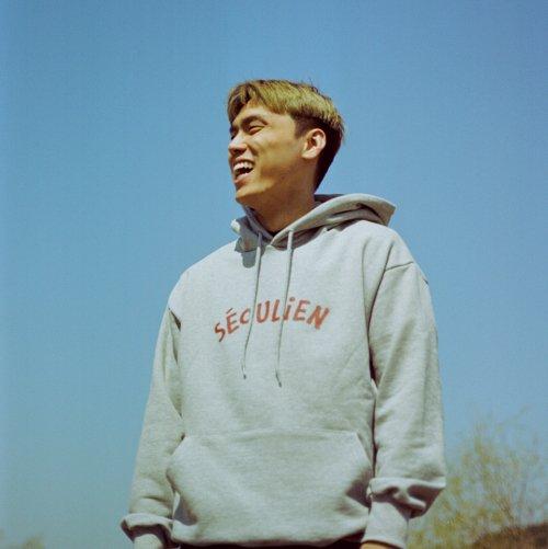 [SÉOULIEN] SÉOULIEN logo hoodie [GRAY] hood4