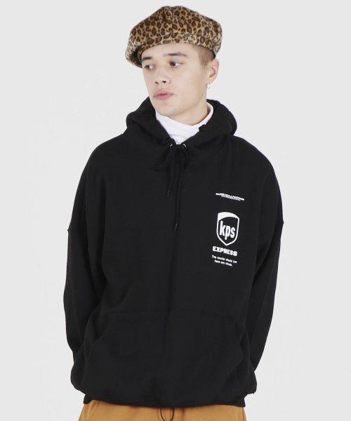 [PPP] KPS HOODED SWEATSHIRTS (BLACK) 400869009