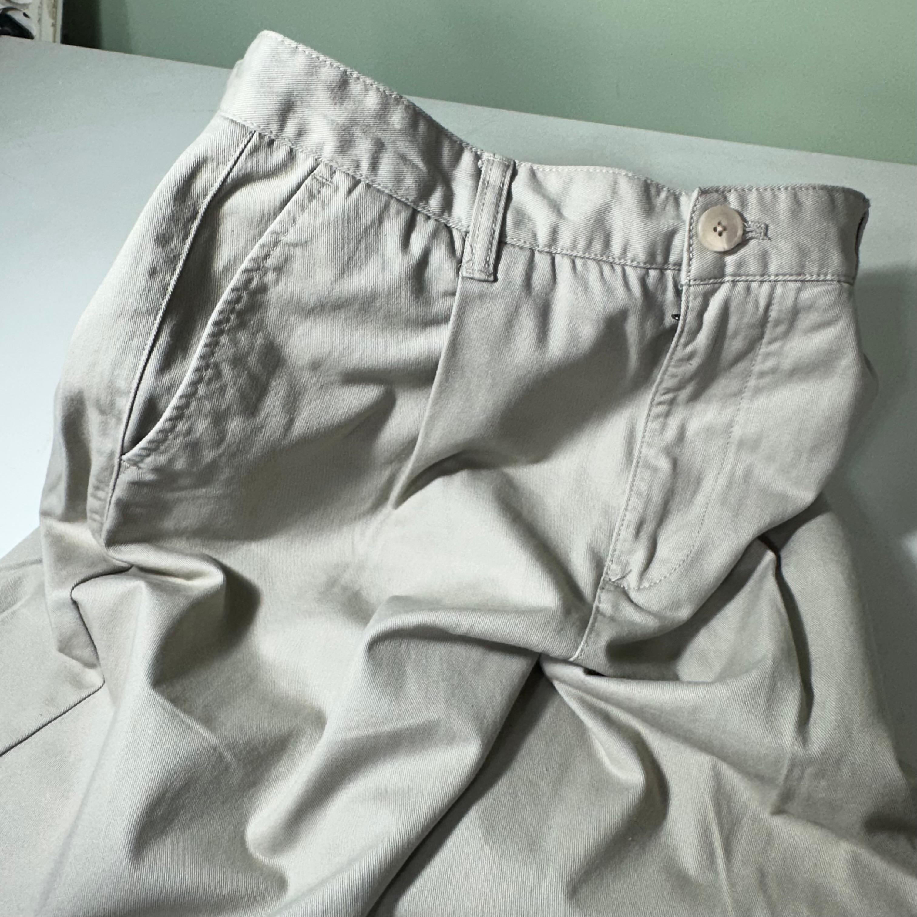 M-L 무신사스탠다드 파스텔그레이 테이퍼드핏 원턱 치노팬츠