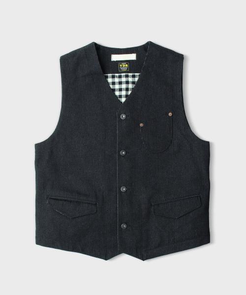 [BDR] Railroad Denim Vest [Black] 23FWDV001