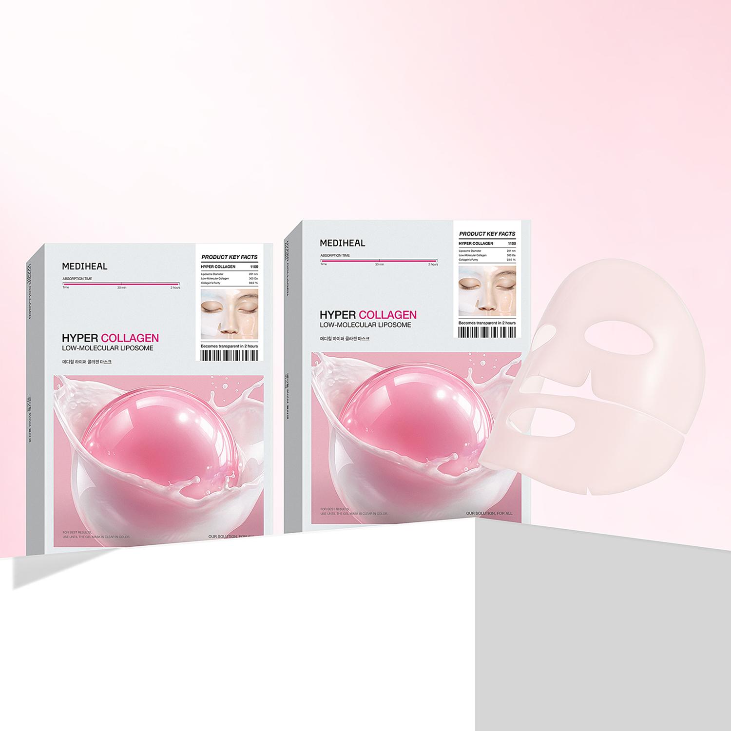 Mediheal ハイパー ゲル マスク コラーゲン, 1枚, 20個