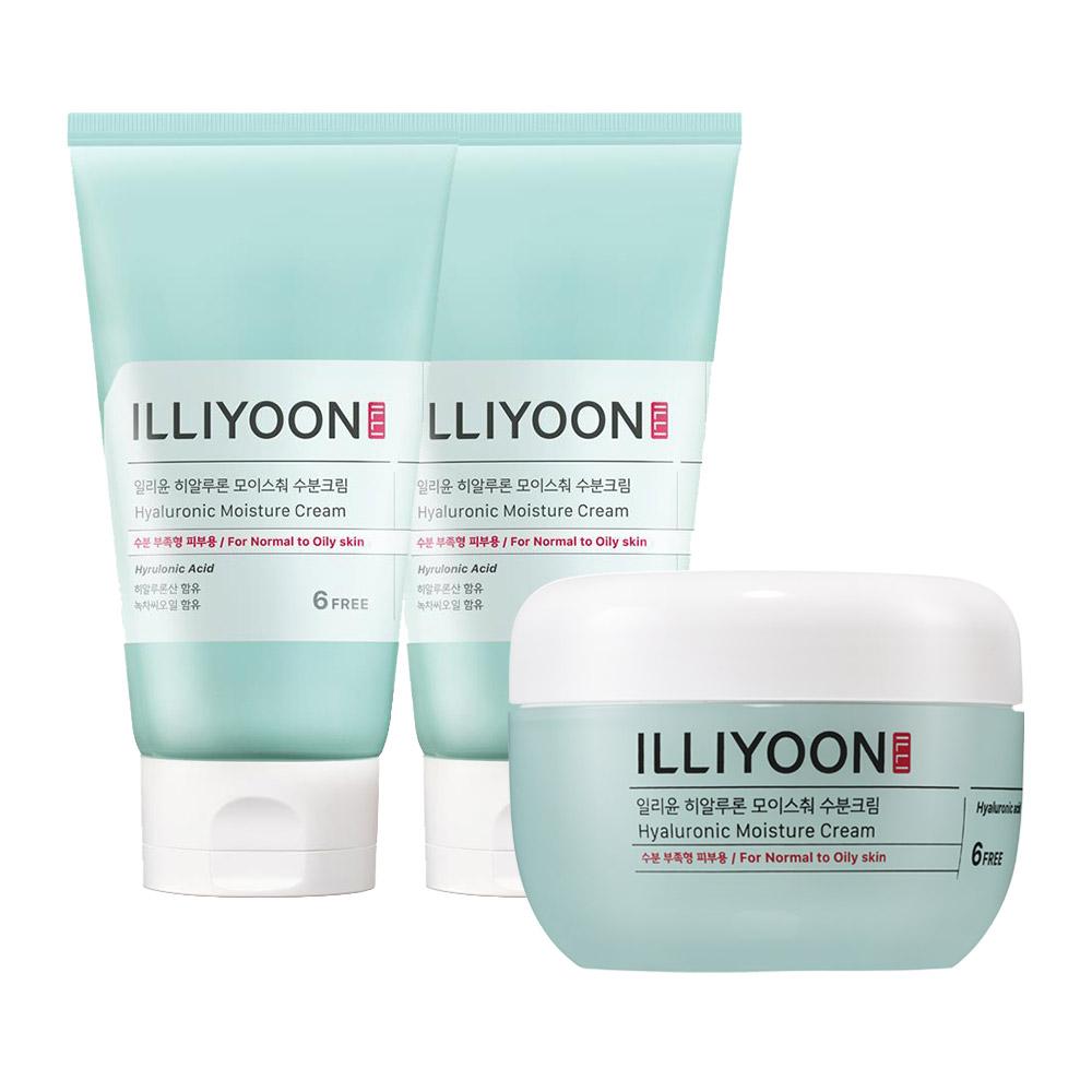 ILLIYOON 四季用 モイスチャークリーム 大容量セット ヒアルロン モイスチャー 100ml 3個入